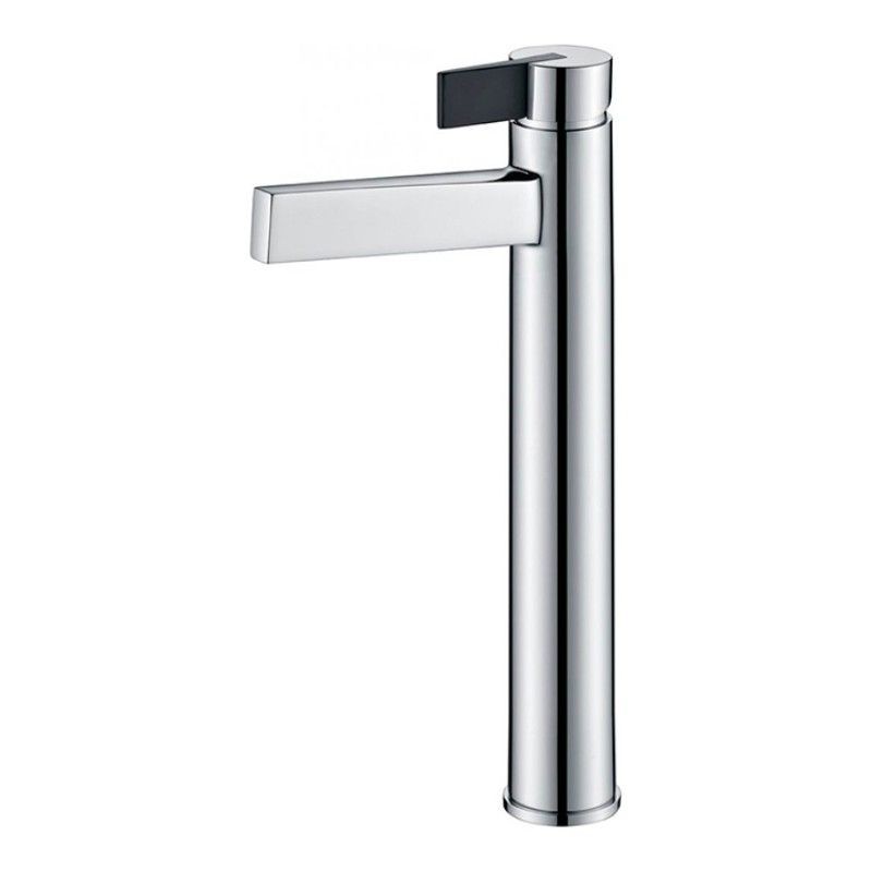 Grifo Monomando Lavabo Alto ELBA Cromado Negro De La Marca IMEX