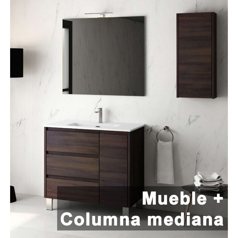 Mueble de Baño CERVINO 80 3C + 1P