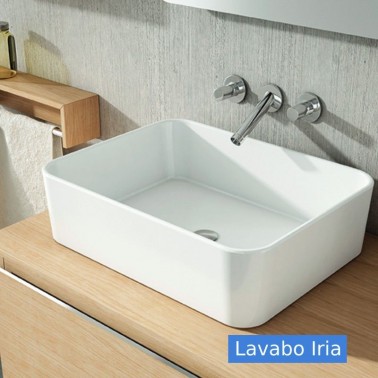 Mueble de baño BARI 100 1C con lavabo sobre encimera
