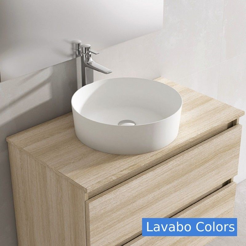 Mueble de Baño GRANADA 80 con lavabo sobre encimera