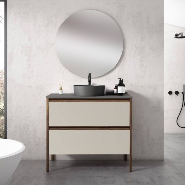 Mueble baño modelo ARCO 60cm lavabo sobre encimera diseño y calidad sólo en  ASEALIA.