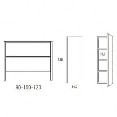 Mueble de Baño ICON 80 1C