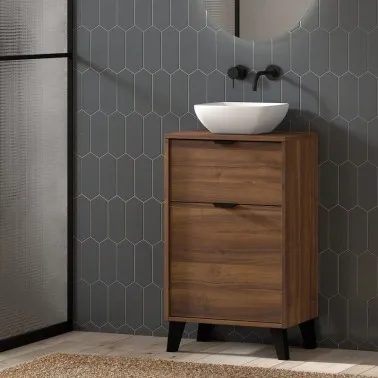 Mueble de Baño MIDI 50 con lavabo sobre encimera y patas