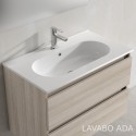Mueble de baño INDICO 60 monocolor acabado madera