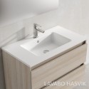 Mueble de baño INDICO 80 monocolor acabado madera