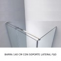 Mampara fijo + puerta abatible + lateral fijo GLASS