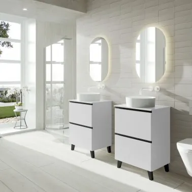 Mueble de Baño GRANADA 60 con lavabo sobre encimera