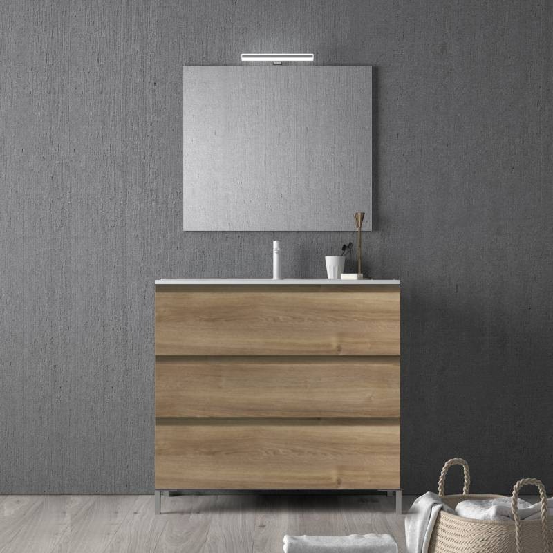 Mueble de baño Carmen 70 3 cajones con patas