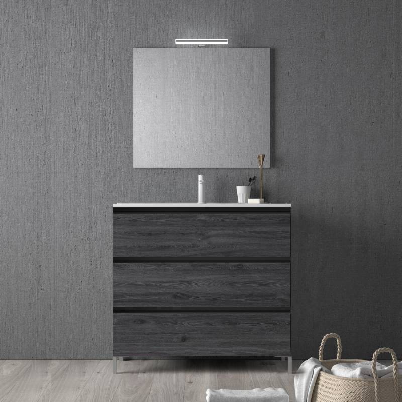 Mueble de baño Carmen 70 3 cajones con patas