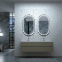 Espejo baño elíptico con luz perimetral RIO