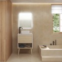 Mueble de baño con lavabo sobre encimera NARA TOP de 60 cm