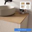Mueble de baño INDICO 100 2 C con lavabo sobre encimera