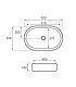 Lavabo sobre encimera cerámico ovalado Gea